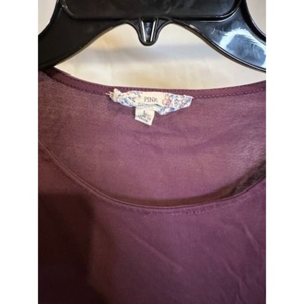 Pink Republic Purple Long Sleeve Top with Grommet Detail – Women’s Size L